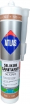 Санитарный цветной силикон Atlas Silton S - 123 светло-коричневый