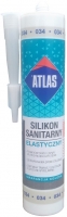 Эластичный санитарный цветной силикон светло- серый (034) Atlas 280 м.л.