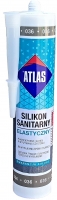 Эластичный санитарный цветной силиконовый герметик тёмно - серый 036 Atlas 280 м.л.