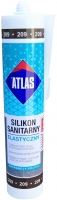 Эластичный санитарный цветной силиконовый герметик каштановый 209 Atlas 280 м.л.