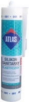 Эластичный санитарный белый силикон (001) Atlas 280 мл.