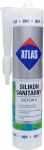 Санитарный белый силиконовый герметик Atlas Silton S - 001
